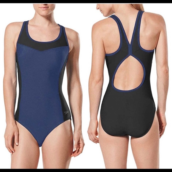 Speedo Other - GUC Speedo color block one piece swimsuit